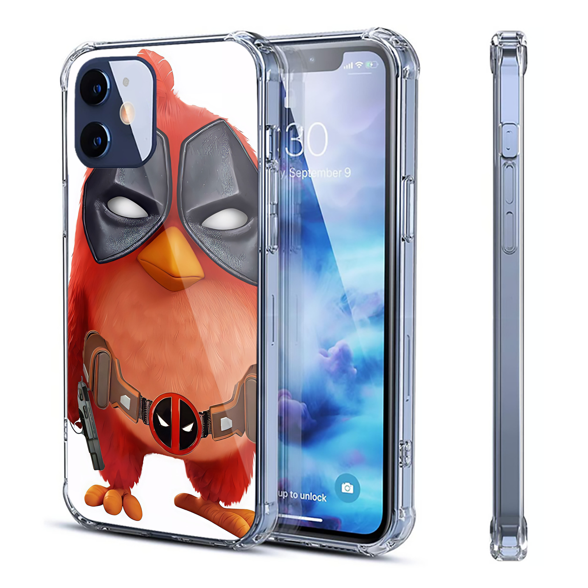 （画像用） Angry Birds アングリーバード 【iPhone 12シリーズ対応】透明スマホケース（クリアソフトケース）